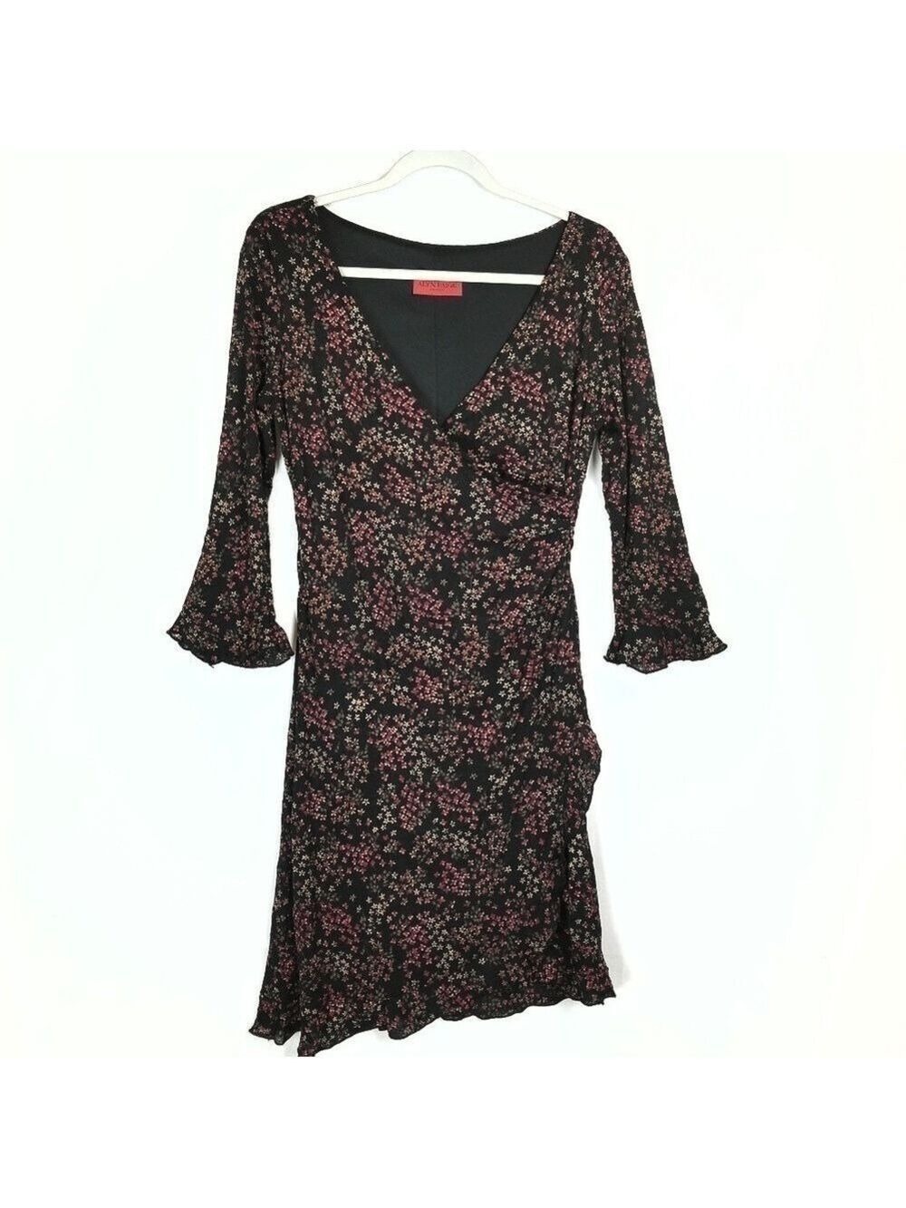 Alyn Paige | floral faux Wrap cocktail dress